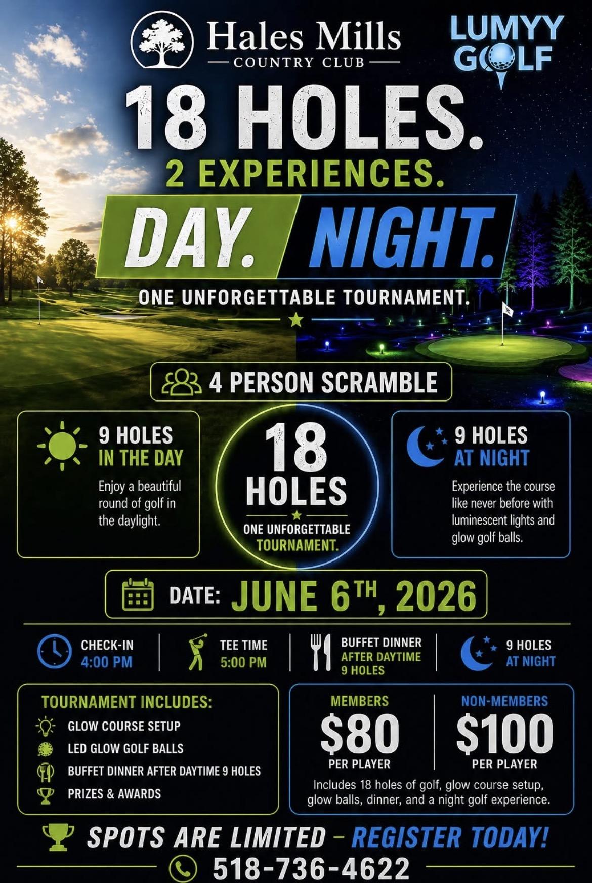 Lumyy Golf Returns with a New Day & Night Tournament at Hales Mills Country Club