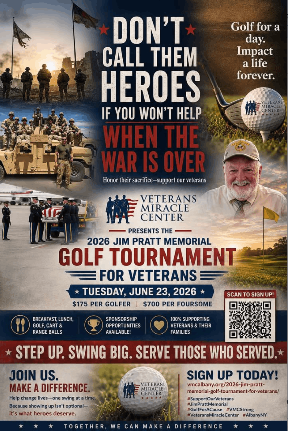 Veterans Miracle Center - 2026 Jim Pratt Memorial Golf Tournament