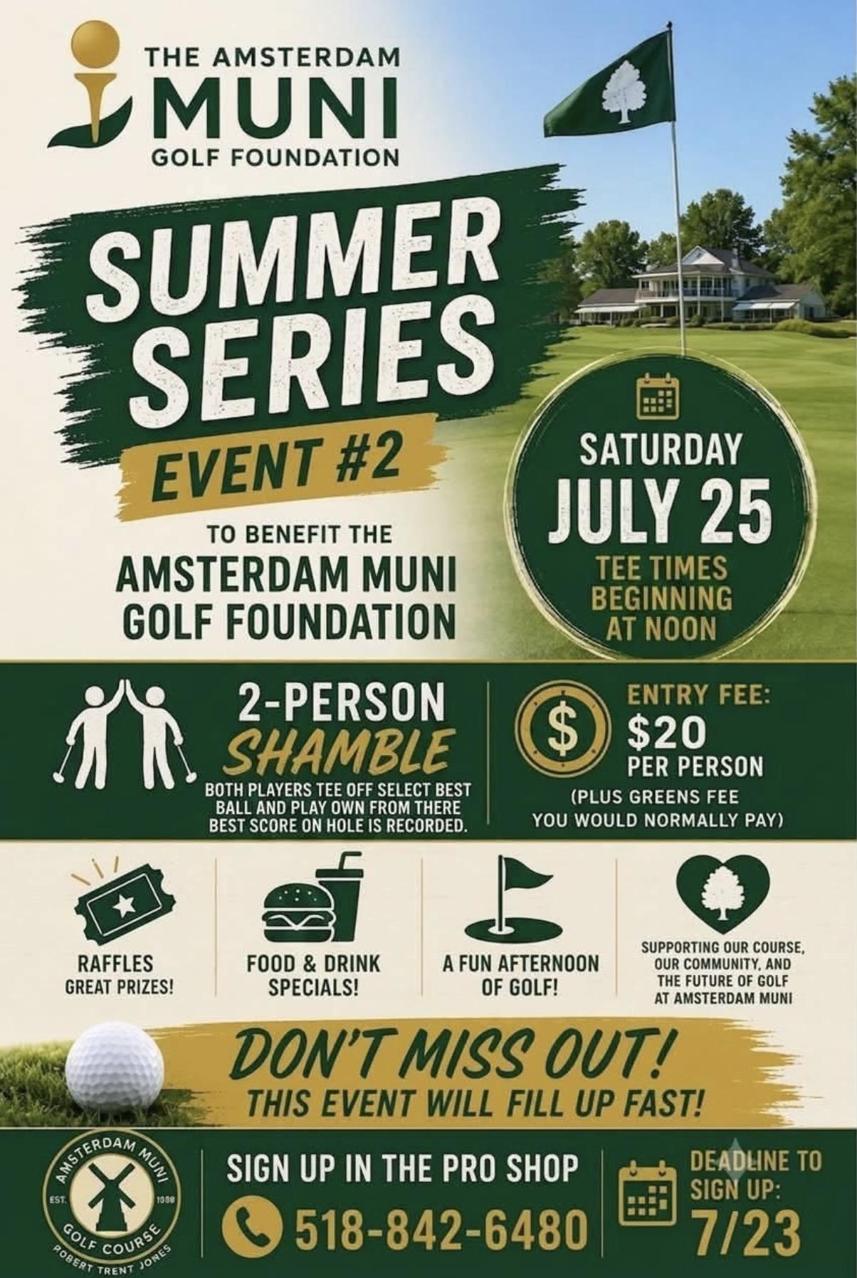 Amsterdam Muni Golf Foundation — Summer Series Event #2