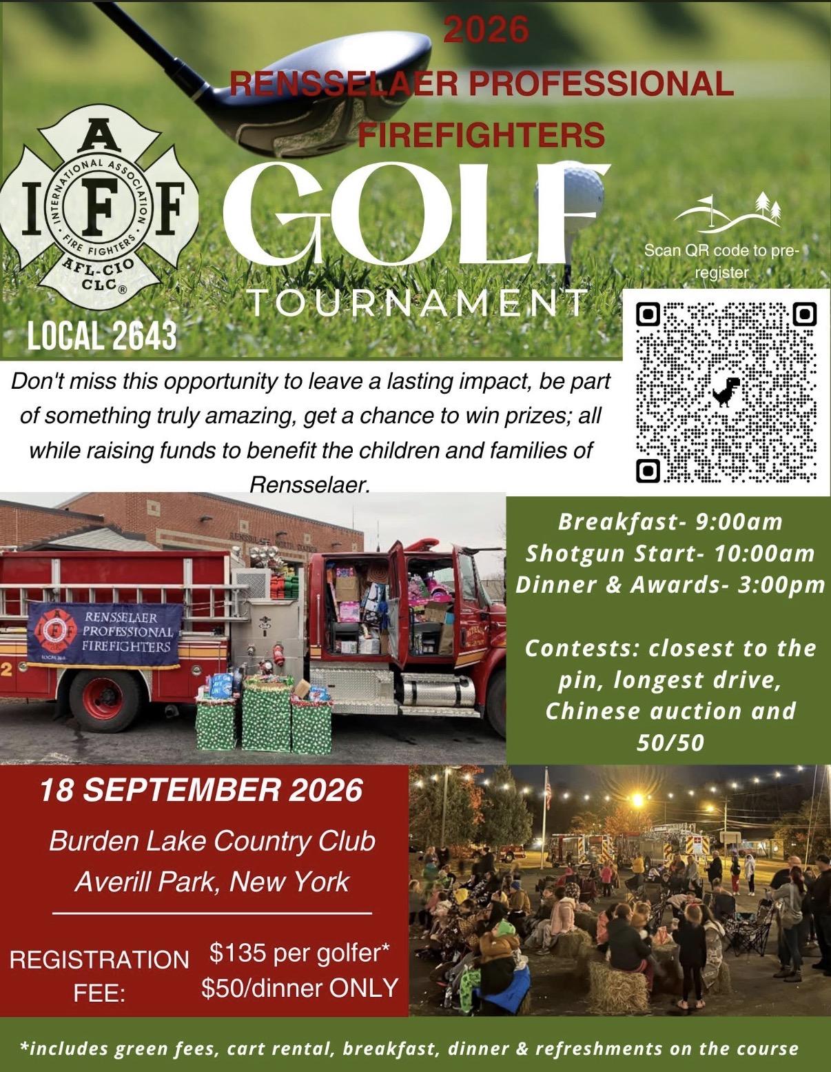 Rensselaer Professional Firefighters Golf Tournament