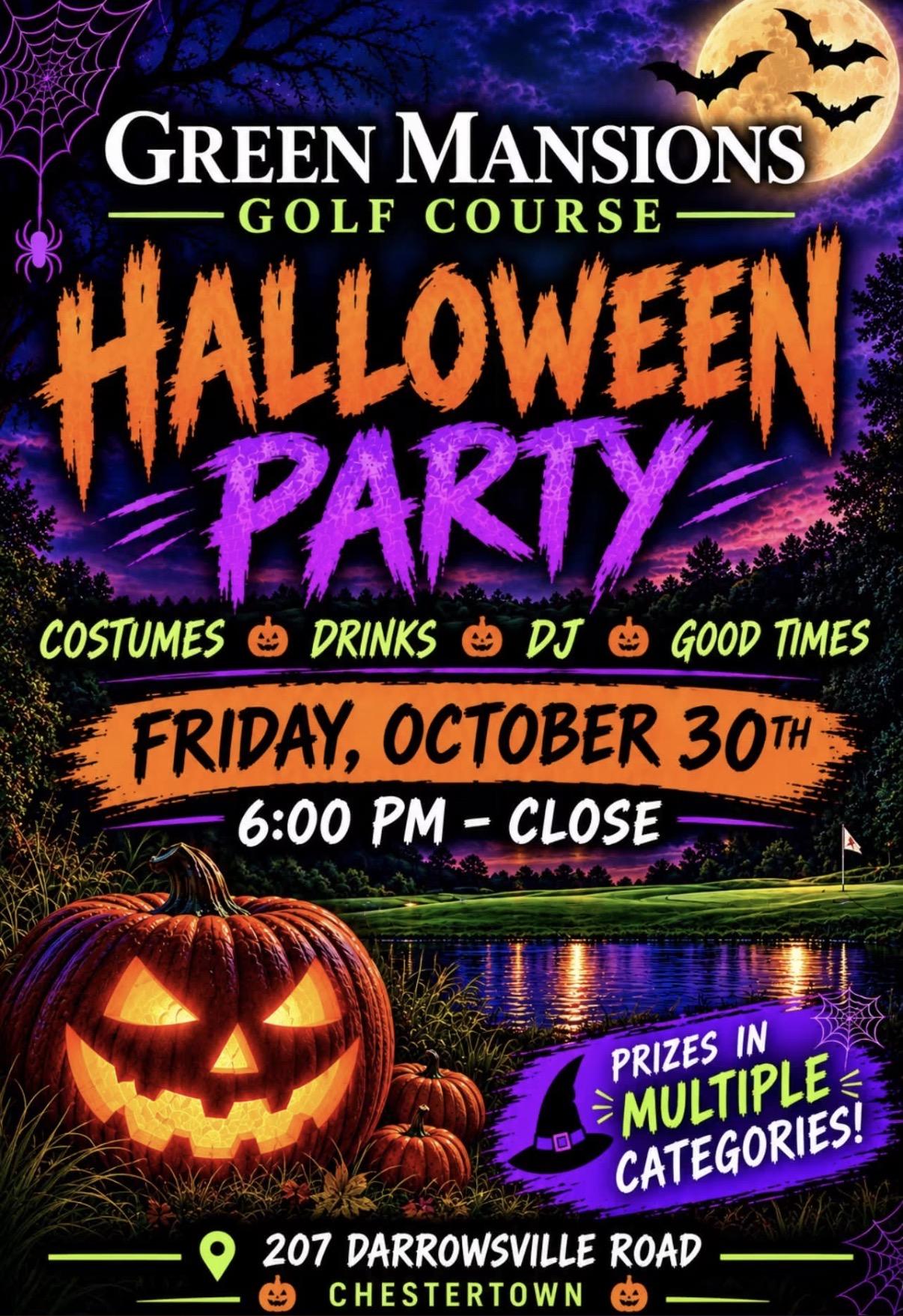 Green Mansions Golf Course Halloween Party